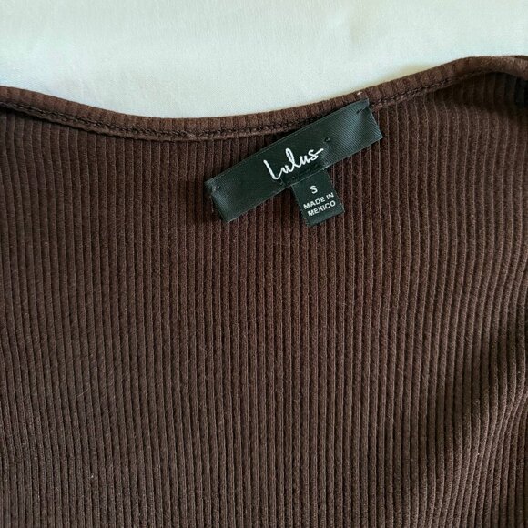 Lulus brown bodysuit, size S - Picture 3 of 3